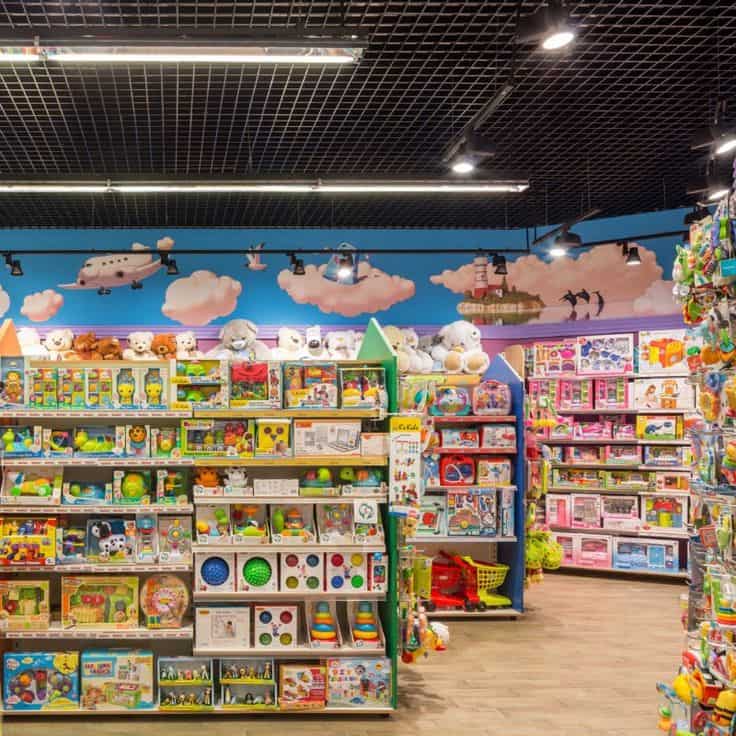 Mẫu thi shop đồ chơi đẹp và hiện đại