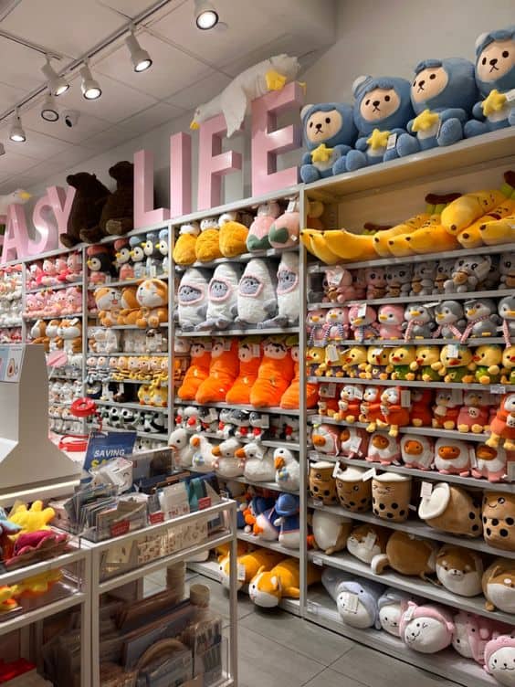Thi công shop gấu bông đẹp hiện nay