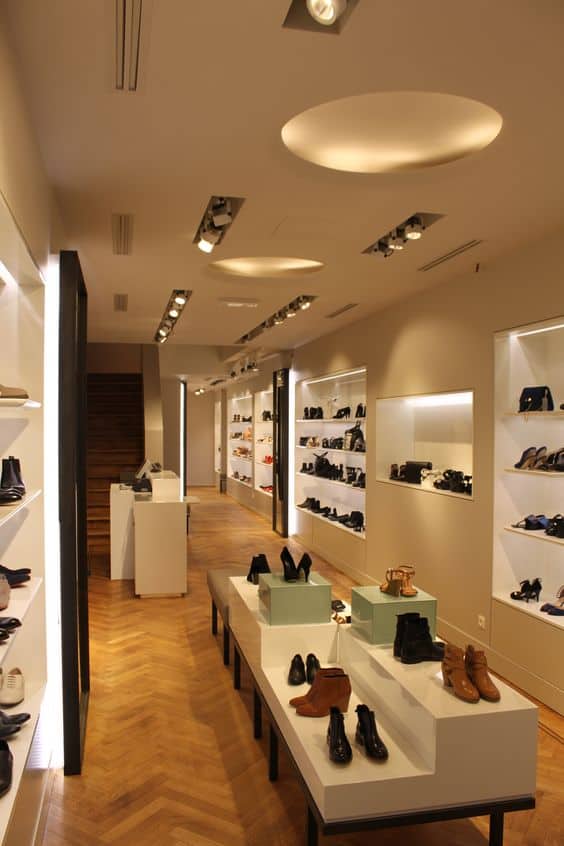 Thi công shop giày dép thời trang đẹp
