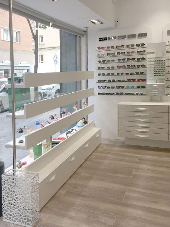 Thi công shop kính mắt trọn gói giá rẻ