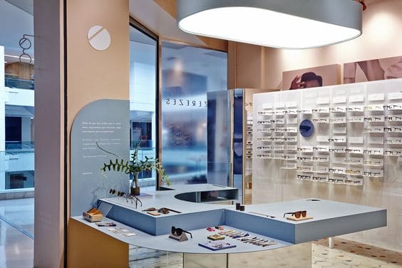 Thi công shop kính mắt trọn gói