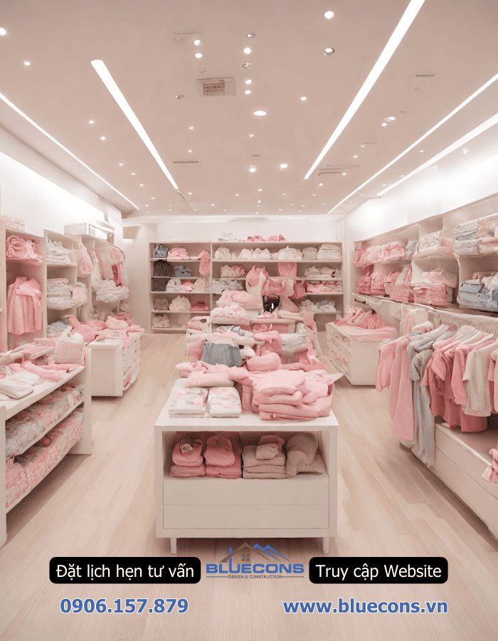 Thi công shop mẹ và bé sơ sinh đơn giản nhỏ đẹp 3 Thi công shop mẹ và bé sơ sinh đơn giản nhỏ đẹp