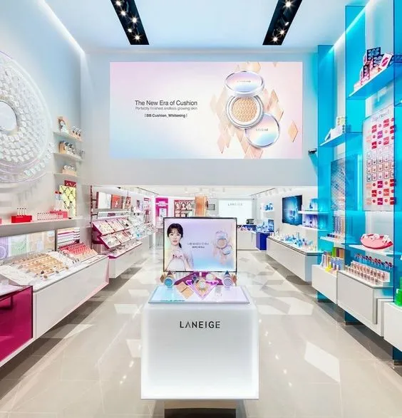 Thi Công Shop Mỹ Phẩm Cao Cấp 9 Mẫu Nội Thất Sang Trọng 2 Mẫu thi công shop mỹ phẩm cao cấp đẹp và sang trọng