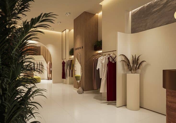 Thi công shop quần áo đẹp hiện nay