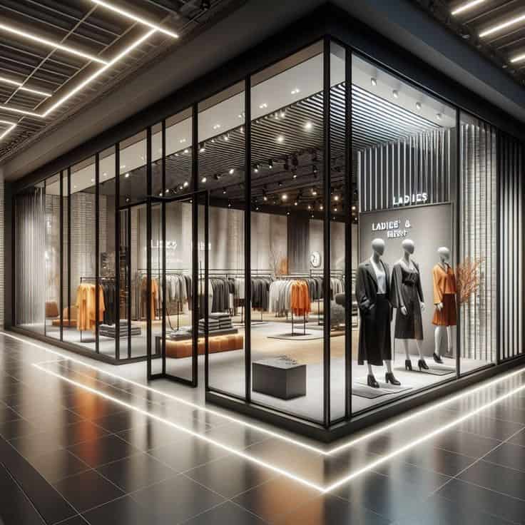 Mẫu thi công shop quần áo đẹp hiện nay tại TPHCM