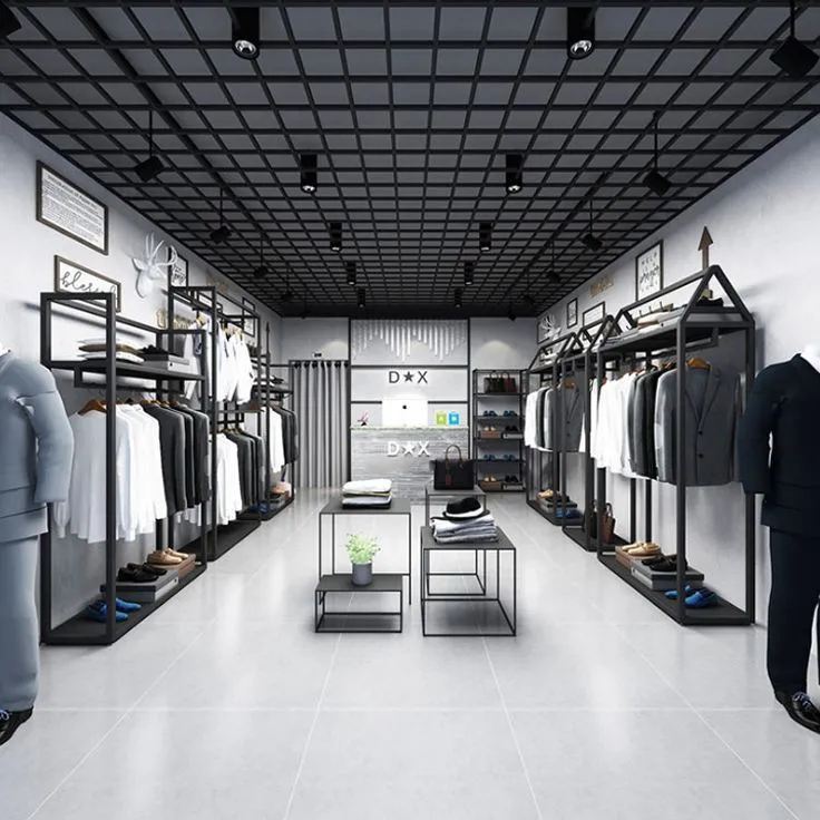 Thi công shop quần áo nam 7 mẫu thiết kế chất lượng 4 Mẫu thi công shop quần áo nam đẹp và đẳng cấp