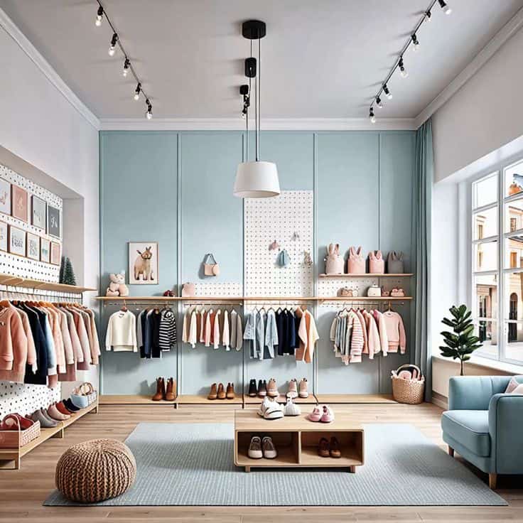 Thi công shop quần áo trẻ em trọn gói tại TPHCM
