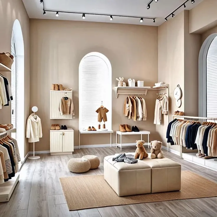 Thi Công Shop Quần Áo Trẻ Em 10 Ý Tưởng Trang Trí Độc Đáo 6 Những mẫu thi công shop quần áo trẻ em đẹp