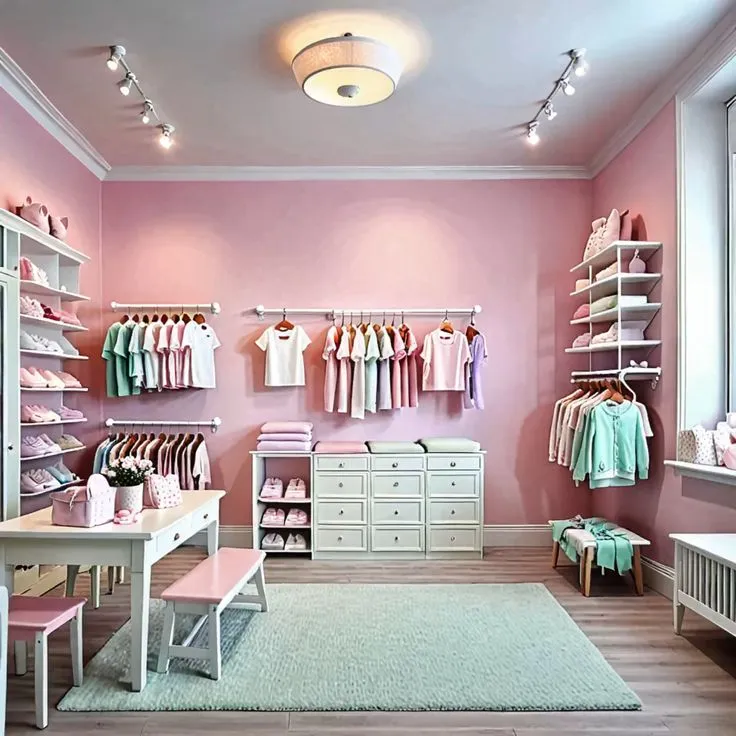 Thi Công Shop Quần Áo Trẻ Em 10 Ý Tưởng Trang Trí Độc Đáo 11 Mẫu thi công shop quần áo trẻ em đẹp hiện nay