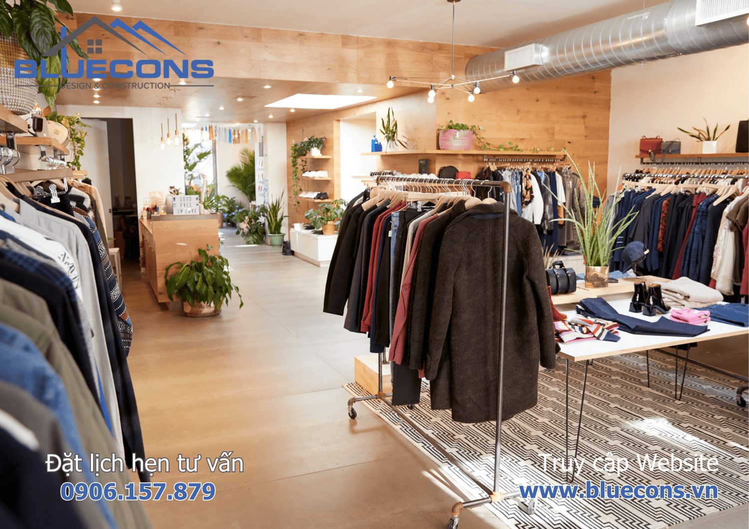 Thi công shop giá rẻ nhất TPHCM