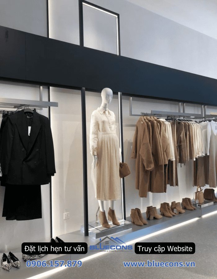 Thi công shop thời trang nữ TPHCM trọn gói, giá rẻ