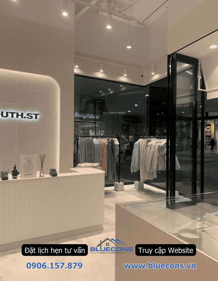 Thi công shop thời trang nữ TPHCM trọn gói, giá rẻ