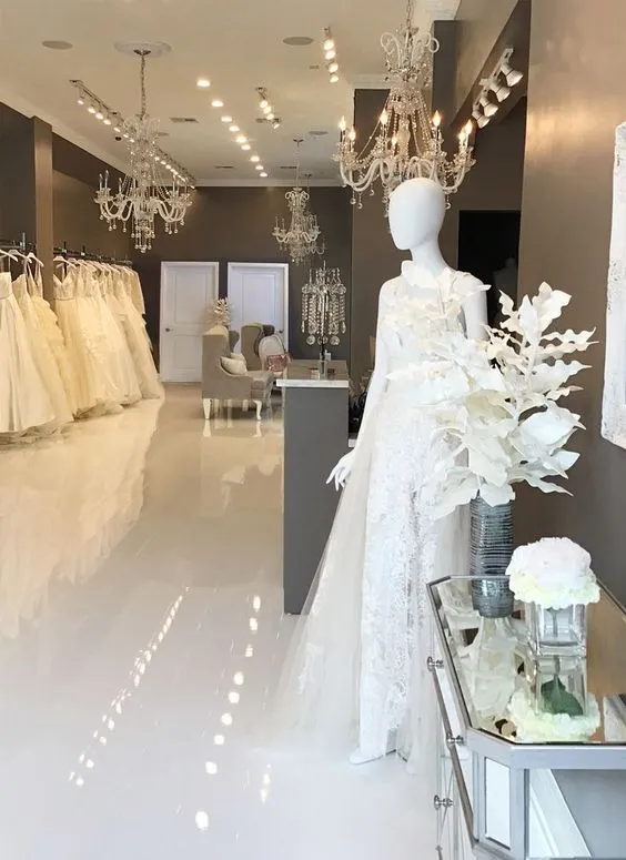 Thi Công Shop Trang Phục Cưới Mẫu Thiết Kế Đẹp Nhất Năm 2 Mẫu thi công shop trang phục cưới đẹp và hiện đại