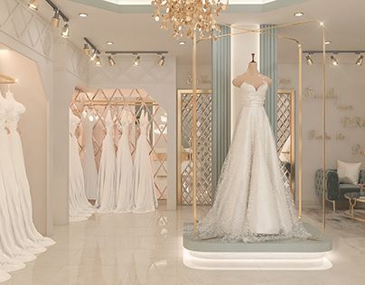 Thi công shop trang phục cưới trọn gói đẹp