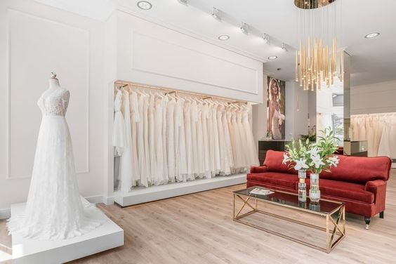 Những mẫu thi công shop trang phục cưới tuyệt đẹp