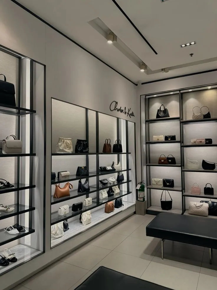 Thi Công Shop Túi Xách Các Mẫu Thiết Kế Hấp Dẫn 5 Mẫu thi công shop túi xách đẹp hiện nay