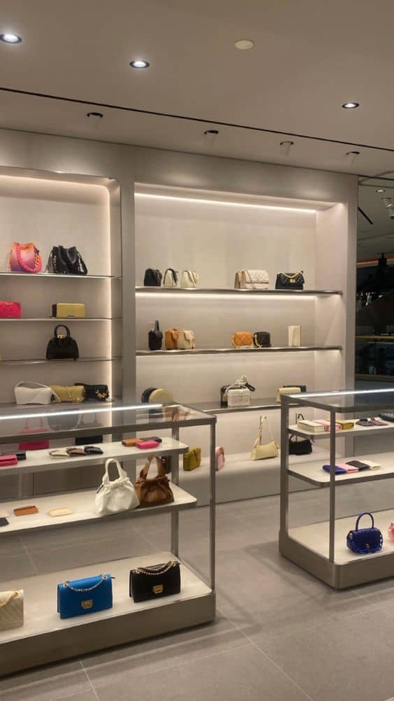 Thi Công Shop Túi Xinh Đẹp Mỗi Góc Nhìn 6 Những mẫu thi công shop túi xinh hiện nay