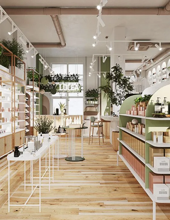 Thi công shop văn phòng phẩm với kệ trưng bày đẹp