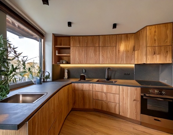 Thi Cong Tu Bep Hien Dai 2 Thi Công Tủ Bếp Hiện Đại 2