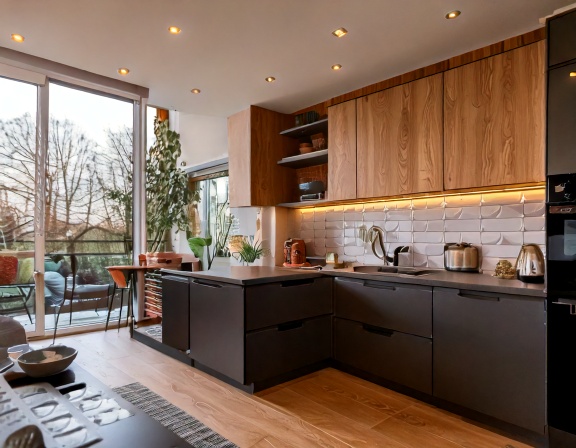 Thi Cong Tu Bep Nha Pho 1