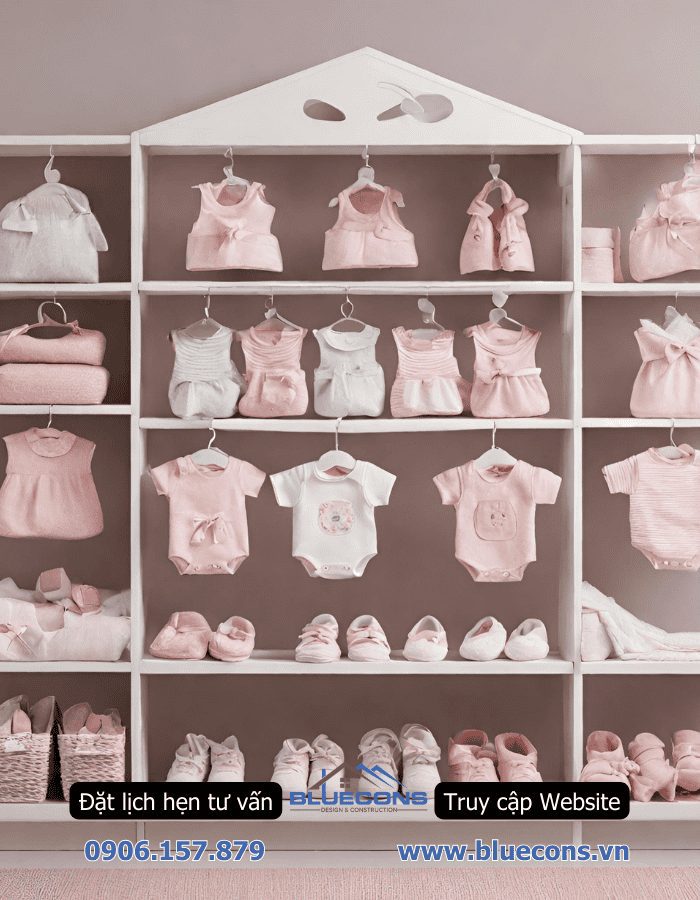 Thi công shop mẹ và bé sơ sinh đơn giản nhỏ đẹp 4 Thi công shop mẹ và bé sơ sinh đơn giản nhỏ đẹp