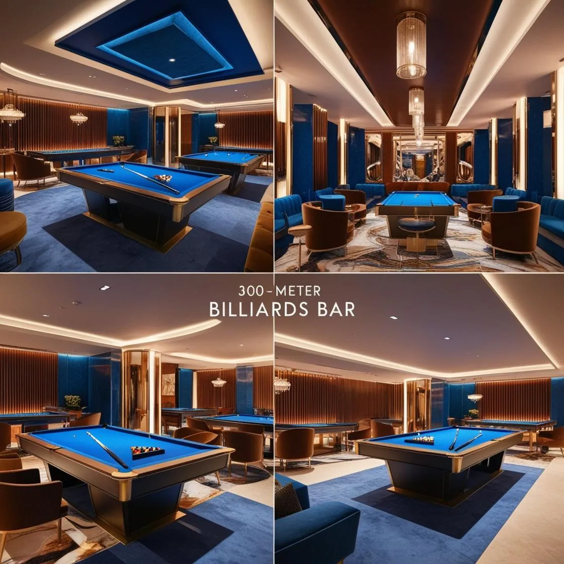 thiết kế Trang trí quán bida hiện đại 300 mét vuông (1)