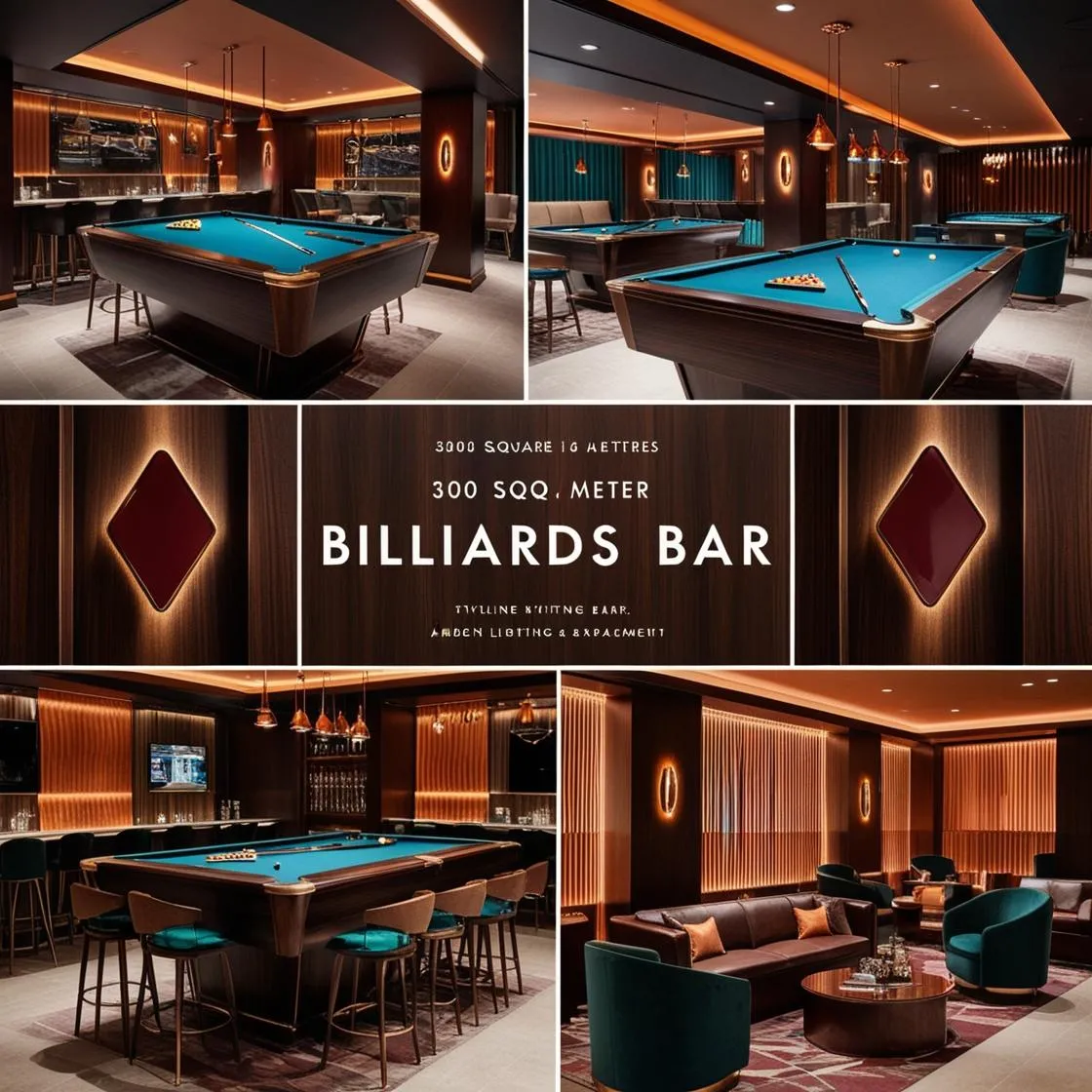 thiết kế Trang trí quán bida hiện đại 300m2 (2)
