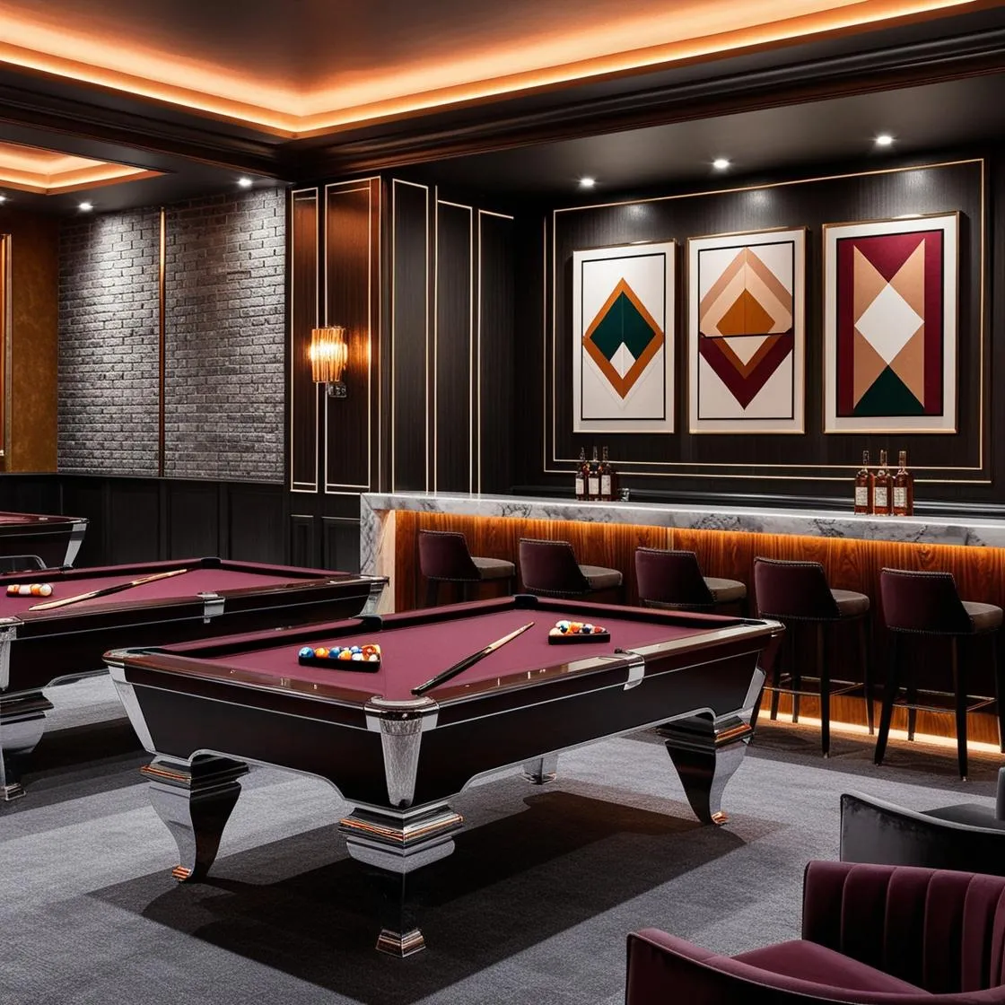 thiết kế Trang trí quán bida hiện đại_