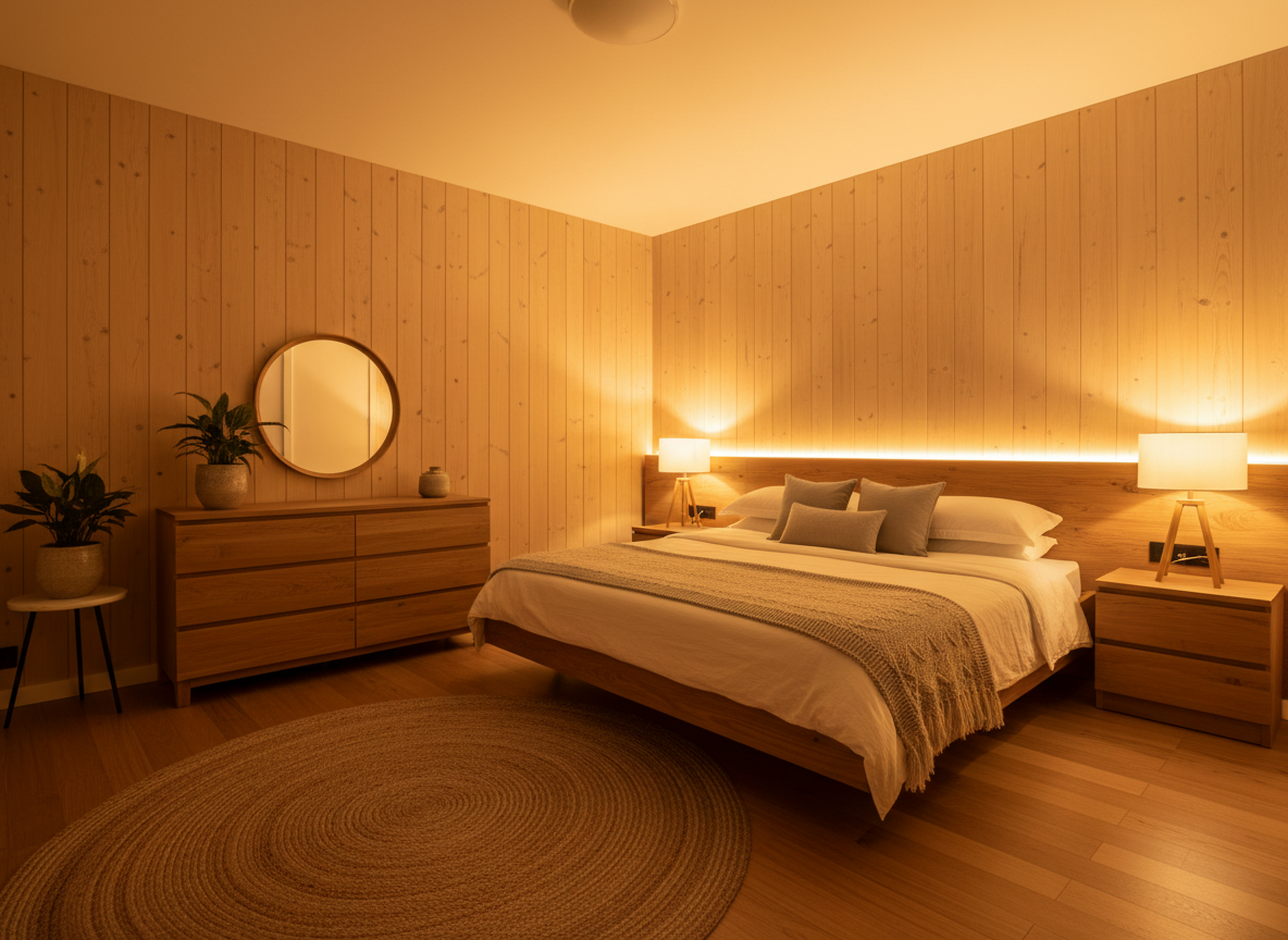 Thiet Ke Anh Sang Phong Ngu Nha Pho Anh Sang Vang Am Thu Gian Den Ngu Hai Ben Thiet Ke Anh Sang Phong Ngu Nha Pho Anh Sang Vang Am Thu Gian Den Ngu Hai Ben