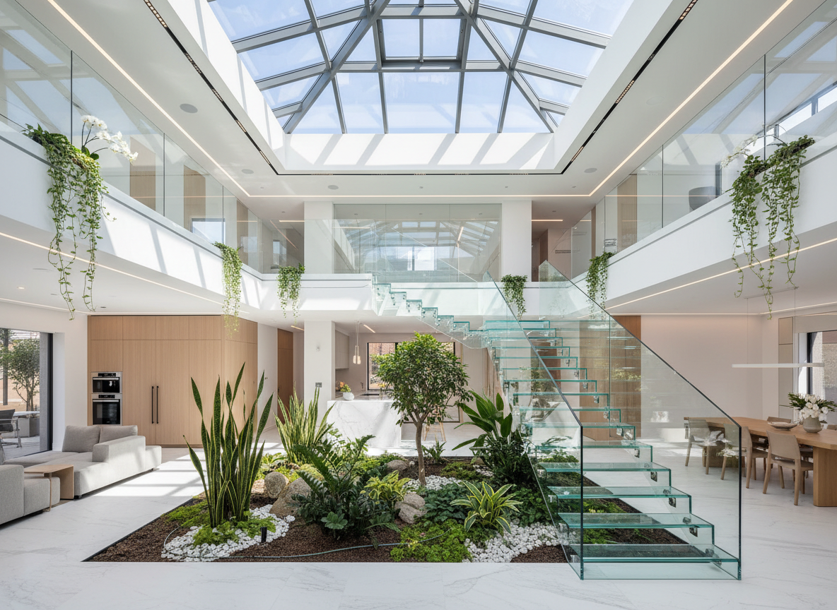 Thiet Ke Gieng Troi Nha Pho Thong Tang 2025 Anh Sang Tu Nhien Doi Dao