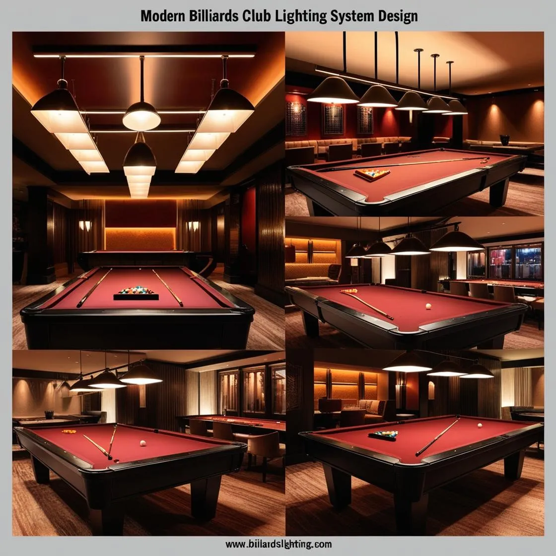 thiết kế hệ thống Đèn Chiếu Sáng trong Quán Bida (2)