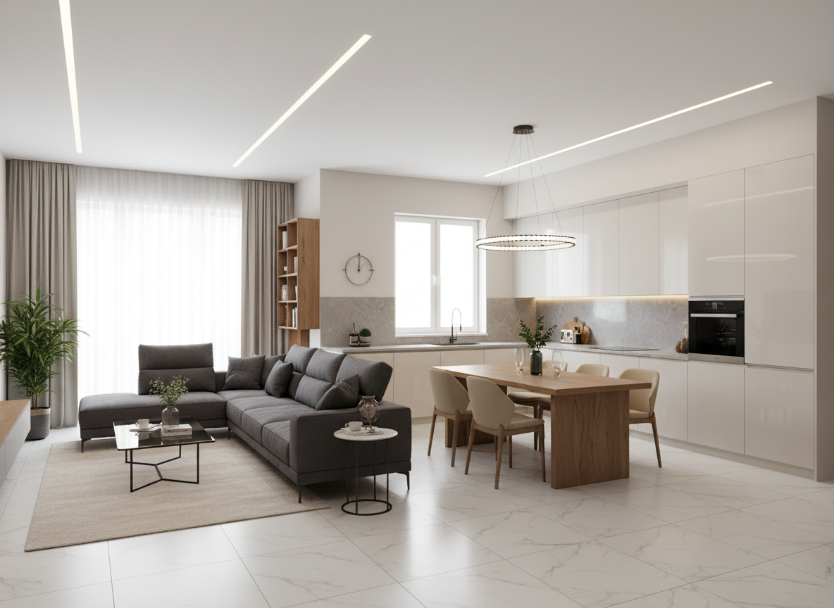 Thiet Ke Noi That Nha Pho Tron Goi Gia Tot Khong Gian Mo Phong Khach Va Bep Hien Dai Thiet Ke Noi That Nha Pho Tron Goi Gia Tot Khong Gian Mo Phong Khach Va Bep Hien Dai