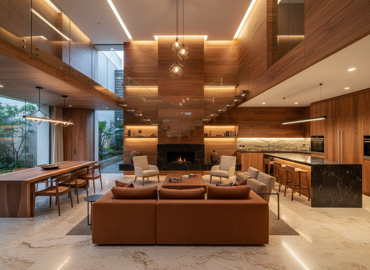 Thiet Ke Noi That Nha Pho Voi Go Tu Nhien Ket Hop Kinh Cuong Luc Va Da Granite Thiet Ke Noi That Nha Pho Voi Go Tu Nhien Ket Hop Kinh Cuong Luc Va Da Granite