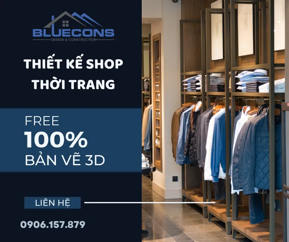 Thiết Kế Nội Thất Shop Thời Trang Của Bluecons: Phong Cách Và Sang Trọng