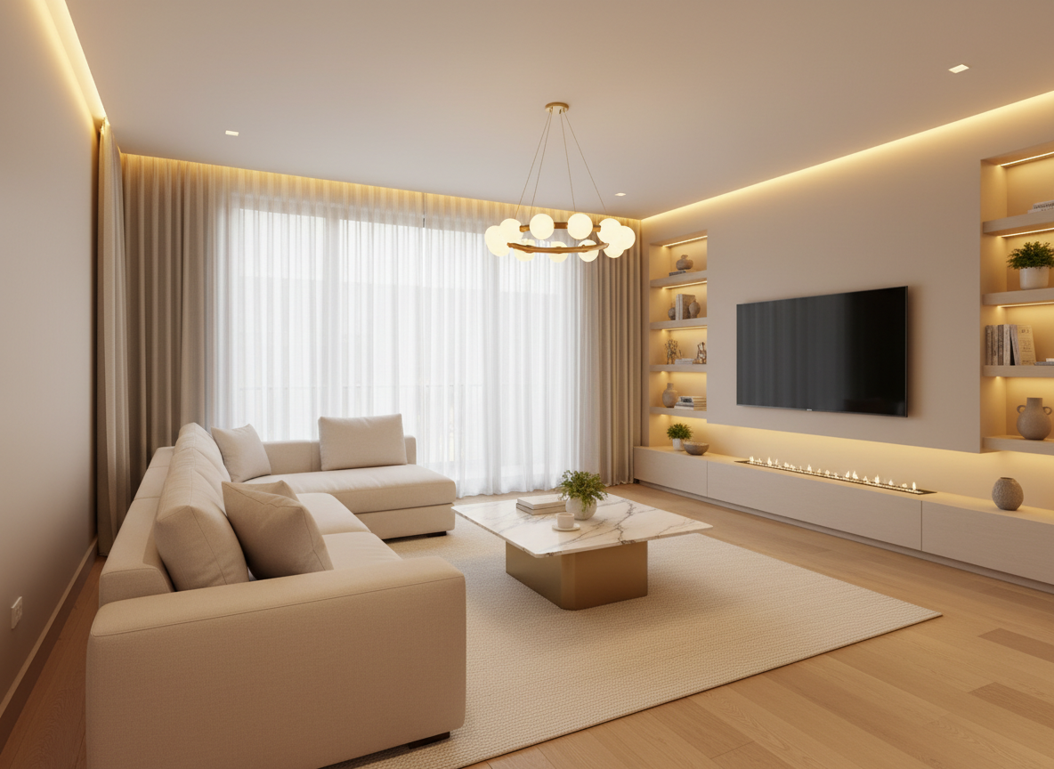 Thiet Ke Phong Khach Nha Pho Nam 2025 Sofa Chu L Mau Kem Ban Tra Da Van May Ke Tivi