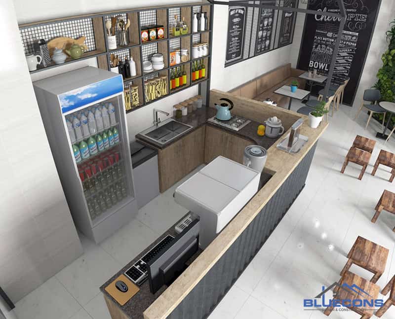 Mẫu thiết kế quầy bar chữ L [Đẹp - Hiện Đại - Ấn Tượng] tiện lợi hút khách hàng