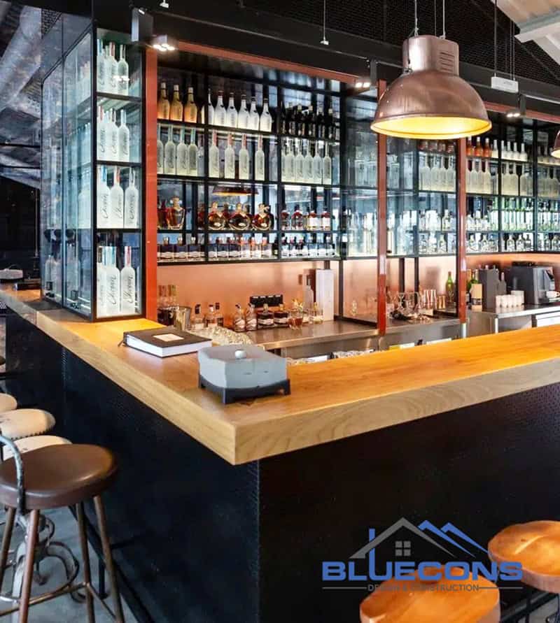 Mẫu thiết kế quầy bar chữ L [Đẹp - Hiện Đại - Ấn Tượng] tiện lợi hút khách hàng