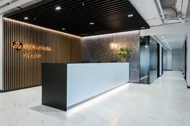 Quầy lễ tân đẹp sang trọng