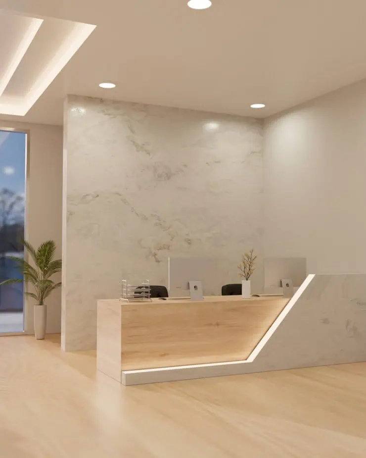 Quầy lễ tân đẹp