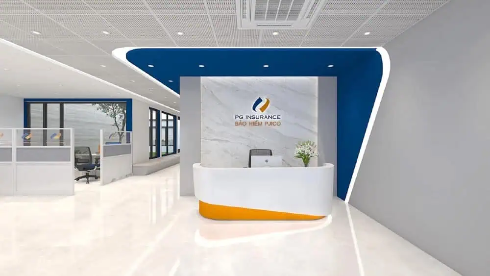 Quầy lễ tân văn phòng đẹp 1