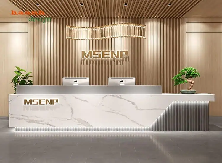 Quầy lễ tân sang trọng