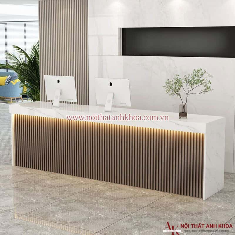 Quầy lễ tân đẹp hiện đại