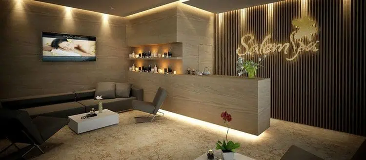 Mẫu quầy lễ tân spa đẹp