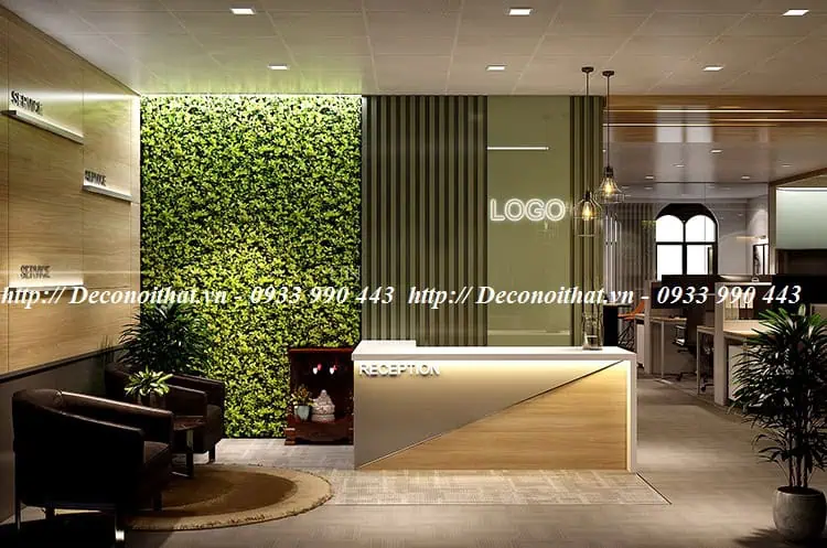 Quầy lễ tân hiện đại