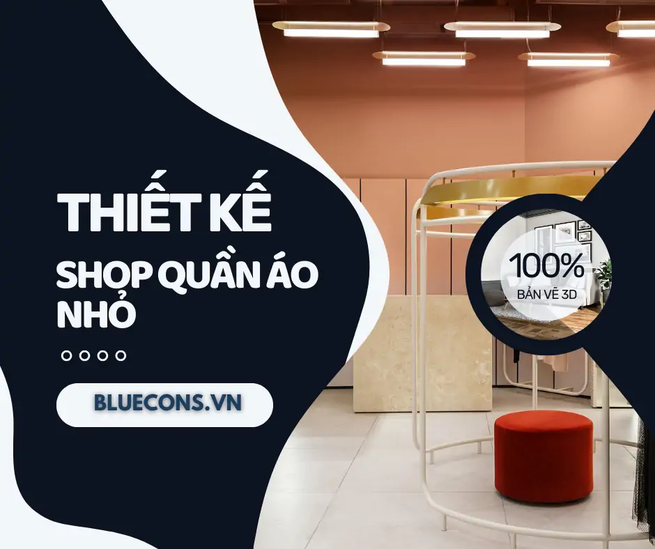 Thiết kế shop quần áo nhỏ, thiết kế shop thời trang 10m2 đẹp nhất 2024