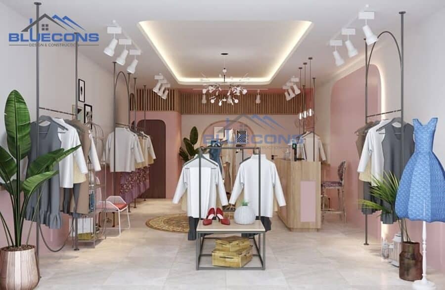 Mẫu thiết kế shop quần áo