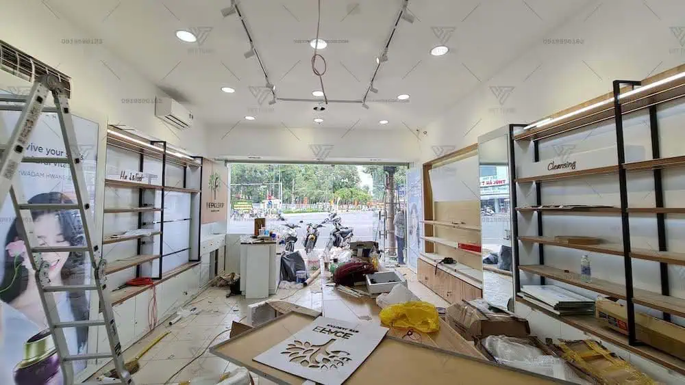 Bố trí nội thất cửa hàng