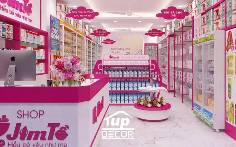 Thiết kế cửa hàng dễ thương