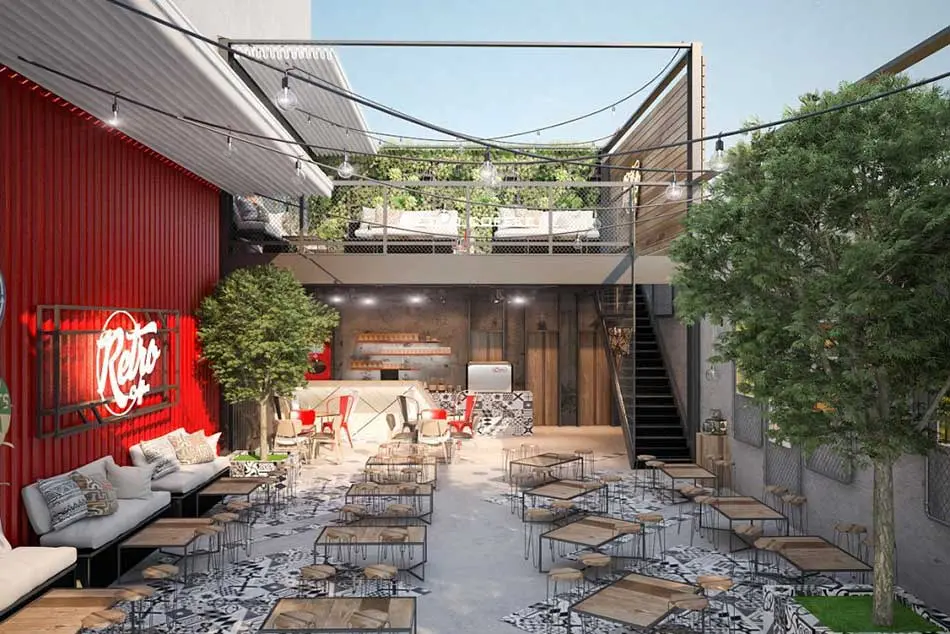 Thiết kế quán cafe ngoài trời
