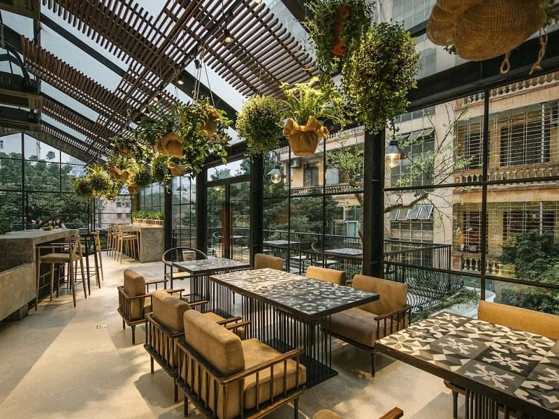 Thiết kế quán cafe hiện đại